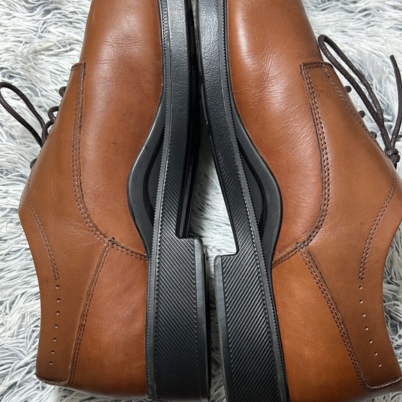 Johnston & Murphy Sz 13 Brown Leather Dress Shoes - Picture 10 of 13